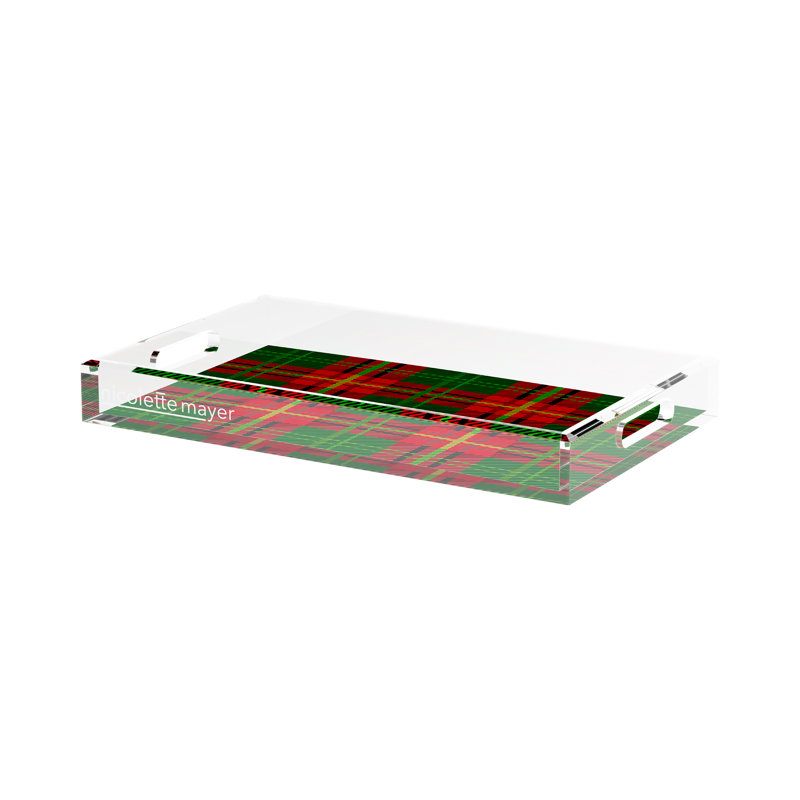 Acrylic Decorative Tray, 17"W x 10.5"D x 2"H