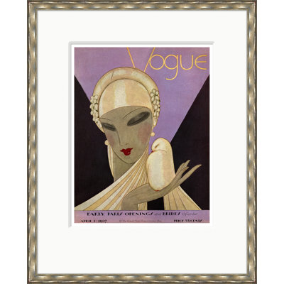 Couverture de Vogue, premières ouvertures et mariées de Paris, Eduardo Garcia Benito, 1 avril 1927