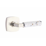 Select Round Passage (Hall & Closet) Door Lever with Square Rosette