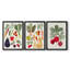 Garden Offering I  -Custom Framed  Wrapped Gallery Canvas - 3 Pieces