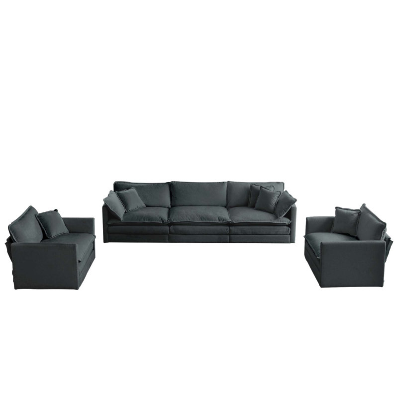 Ensemble de canapés rembourrés 3 pièces Modern, Beige