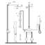 Thermostatic Shower Faucet Set 3-Function Wall Mounted Rain Shower System with Body Jets Recessed Wall Mounted Combo-80065235