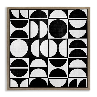 Motif arqué noir et blanc