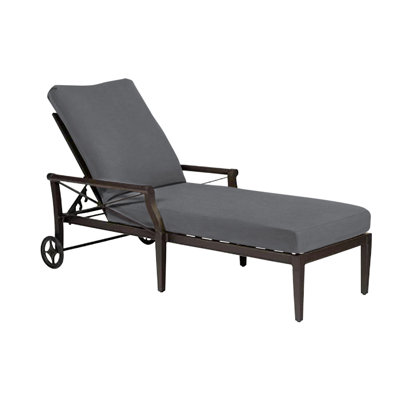 Andover 31'' Outdoor Aluminum Chaise Lounge