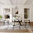95" Modern Extendable Sintered Stone Dining Table Set With 8 Dining Chairs