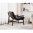 25.5" Wide Faux Leather Armchair Accent Chair with Soild Wood Framed-1857965669-1857965668