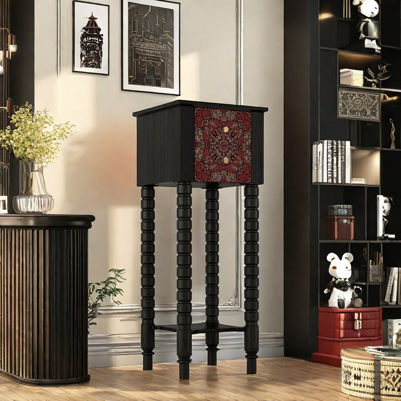 French Style Durable Retro Accent Cabinet