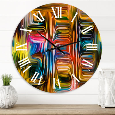 Color Fusion II - Horloge murale moderne