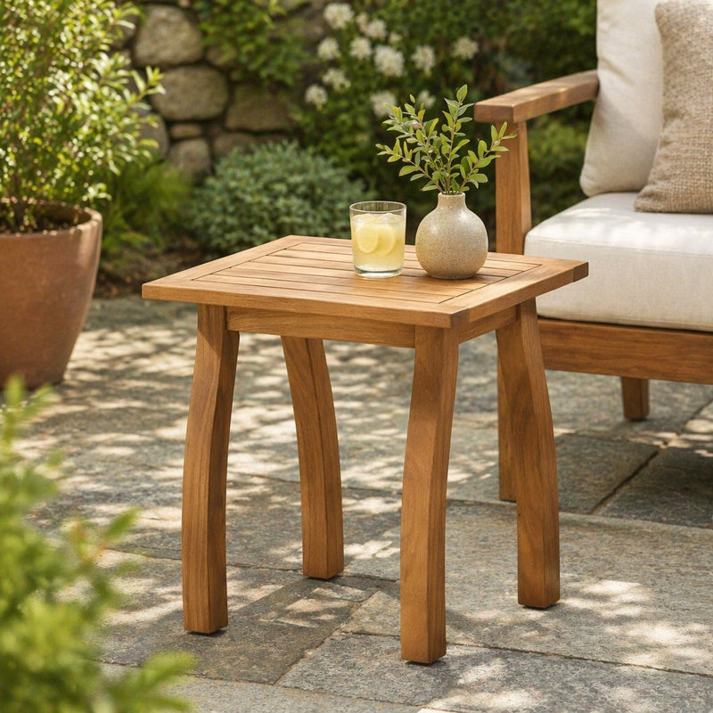 Côté bois d'acacia, Teak