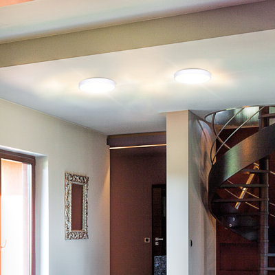 White LED Edgeless Flush Mount