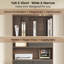 Armoire de rangement de 73,3 po de hauteur avec tiroirs-classeurs, portes et bibliothèque pour bureau à domicile, bureau et salon