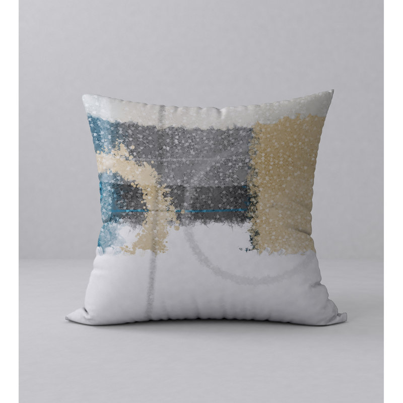 Abstract Reversible Throw Pillow, 20" x 20"
