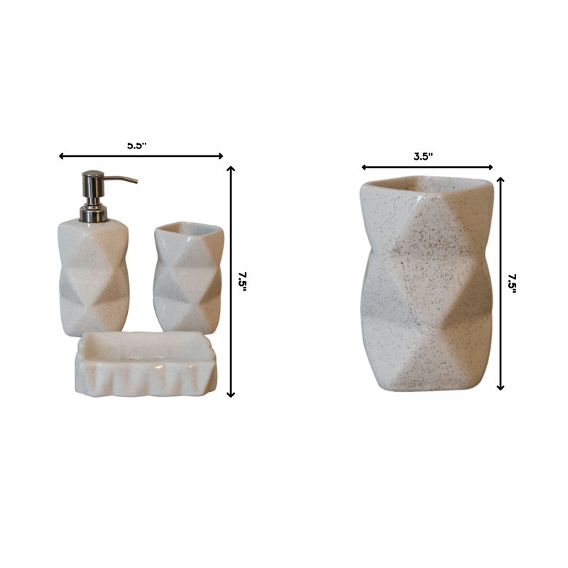 Ensemble de 3 salles de bain blanches Sindri