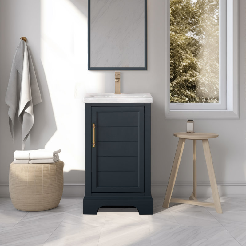  20" Single Bathroom Vanity Set, Vintage Blue