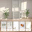 70" High Gloss White Wooden Kitchen Microwave Stand Hutch Pantry Cabinet For Living Room With Storage And Charging Station
