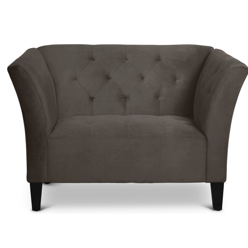 Carruth Upholstered Armchair, Bella Vintage Performance Velvet