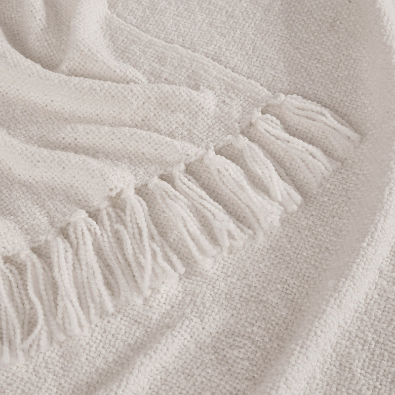 Brooklyn Loom Chunky Boucle 50x70 Throw, Gray