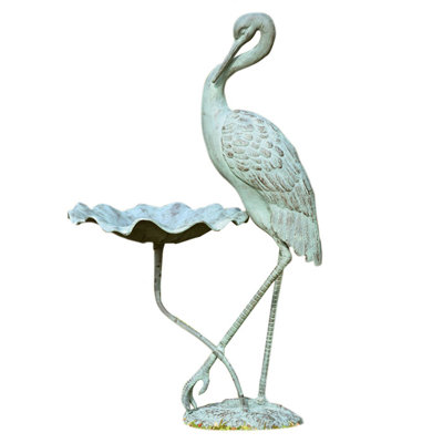 Sansbury Metal Pedestal Birdbath