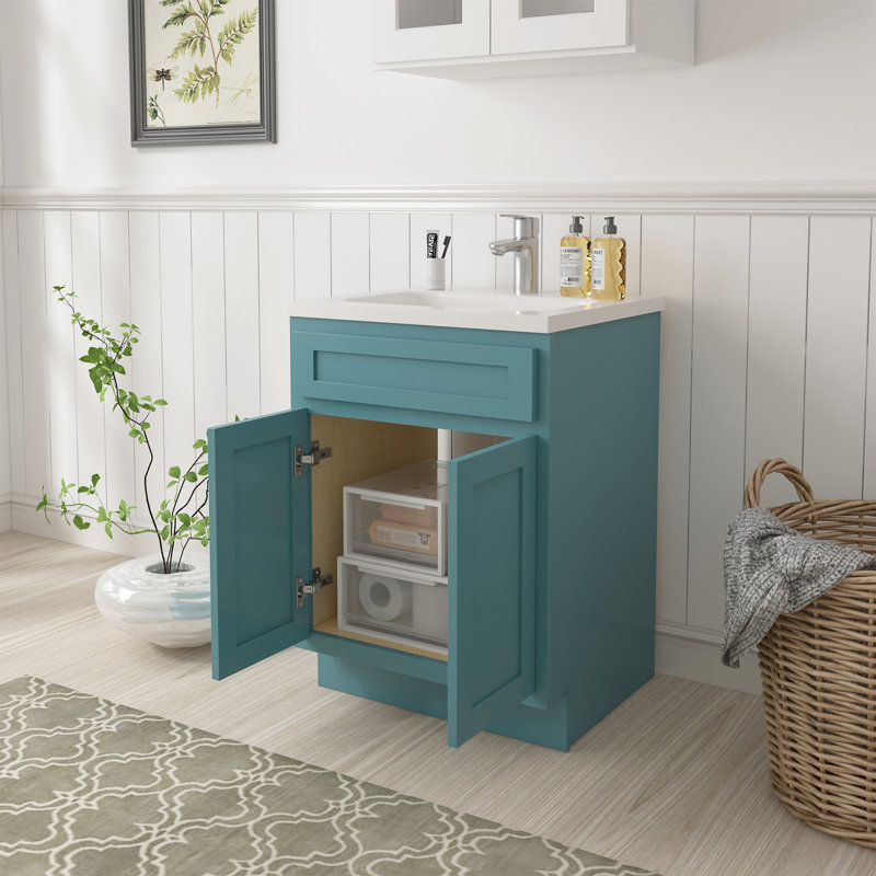 Base de meuble-lavabo simple 24 po seulement, Vert