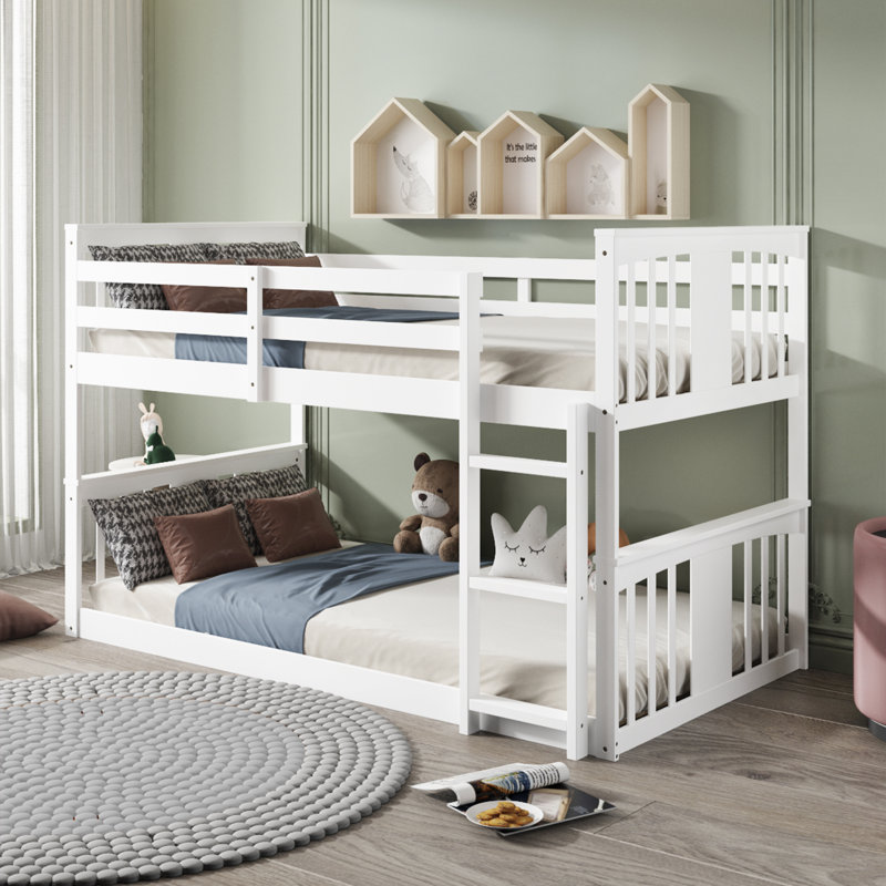 Felizitas Kids Bunk Bed, Twin, White