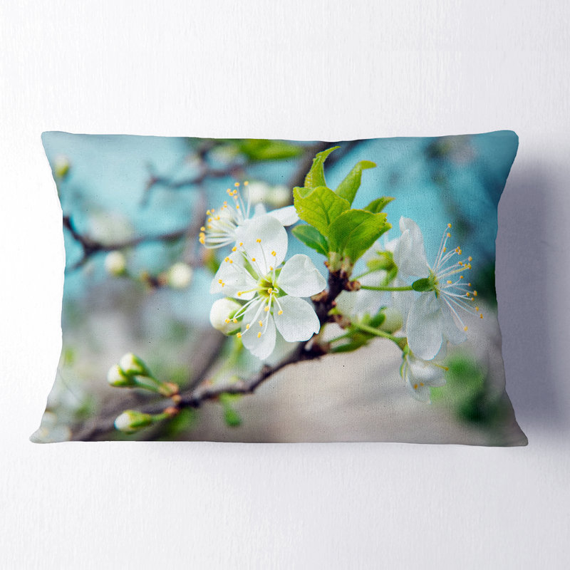 Coussin lombaire floral à ressorts fleur n