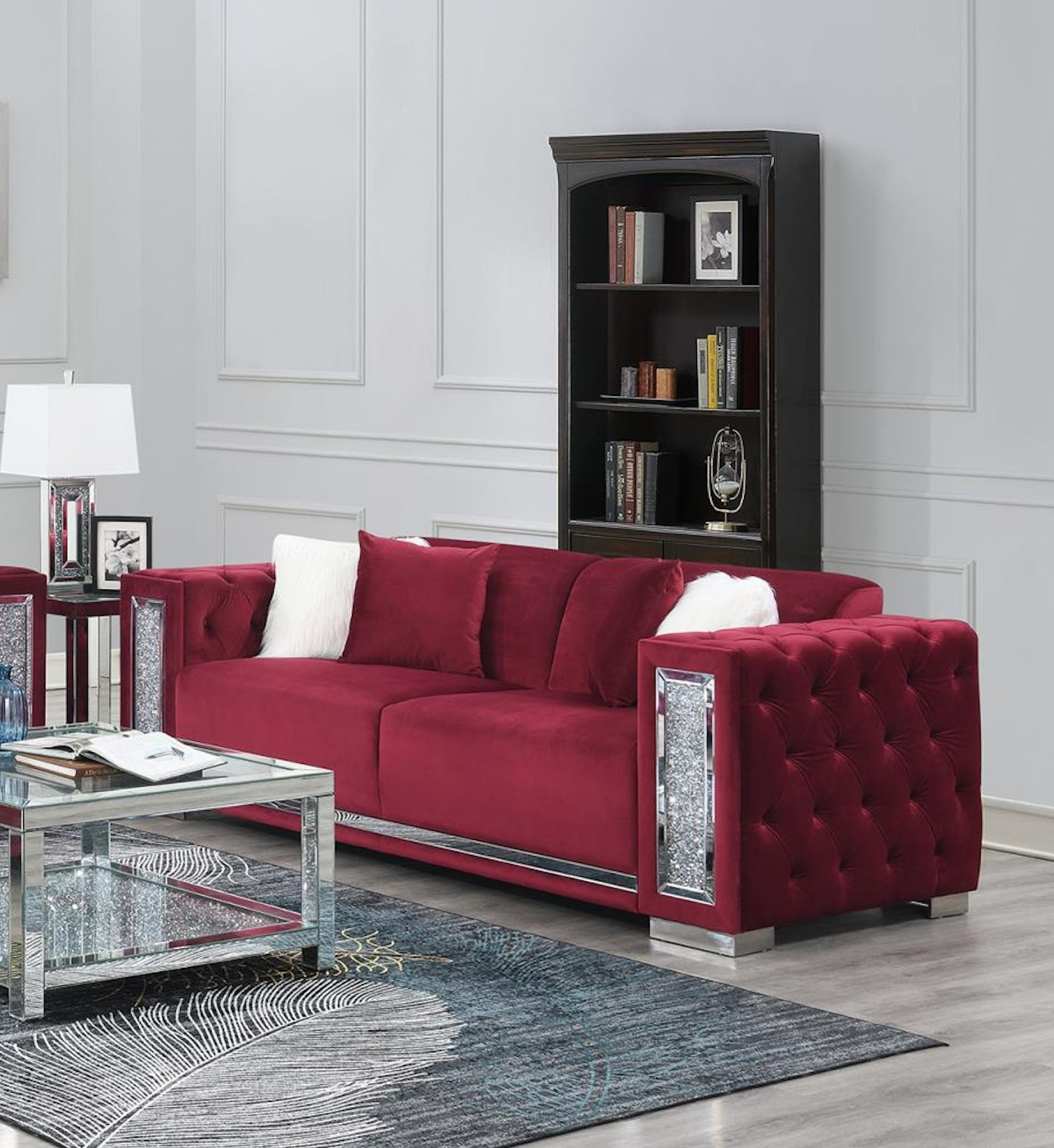 Burgundy Couch Grey Burgundy Living Room Two Burgundy Armchairs