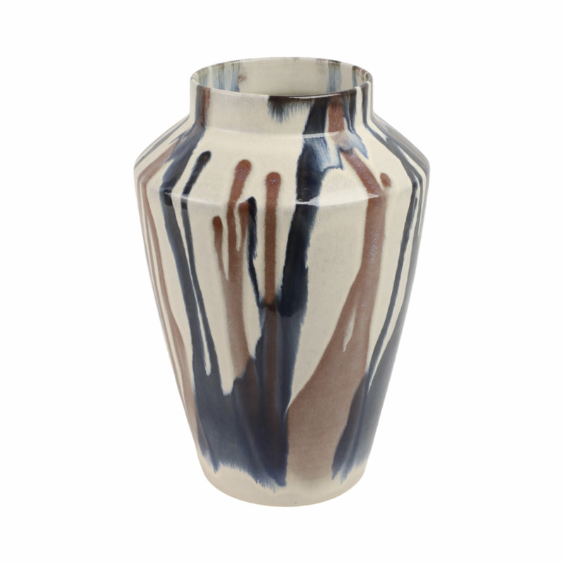 Vase Elegant, H 14 po x l 9 po x P 9 po