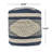 Diamond Handcrafted Fabric Cylindrical Pouf-106806570