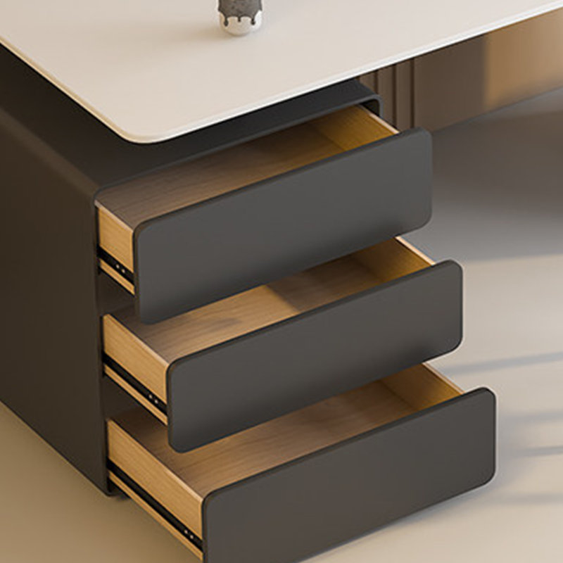 Bureau moderne de style minimaliste, H 29,52 po x l 62,99 po x P 31,49 po