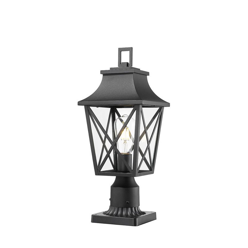 Lanterne d'extérieur 1 lumière noire 20 po Oscar