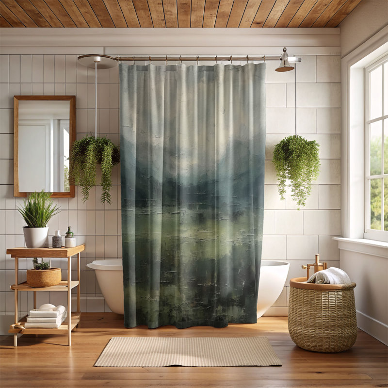 Rideau de douche Premium, H 74 po x l 71 po