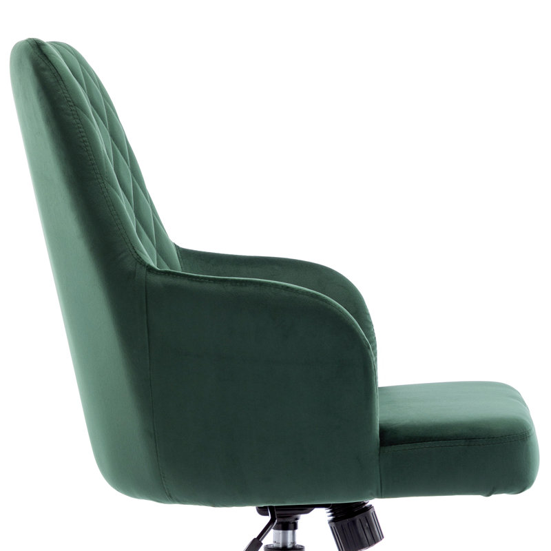 Velvet Task Chair, Dark Green