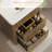 24" Single Bathroom Vanity With Fluted Panel Design And  Ceramic Sink-1108493372