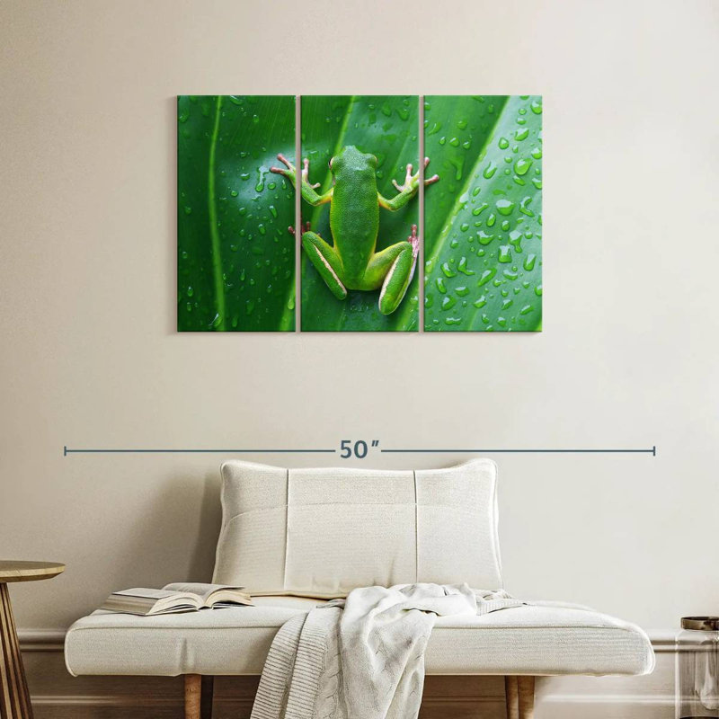 Camouflaged Frog, 24" H x 38" W
