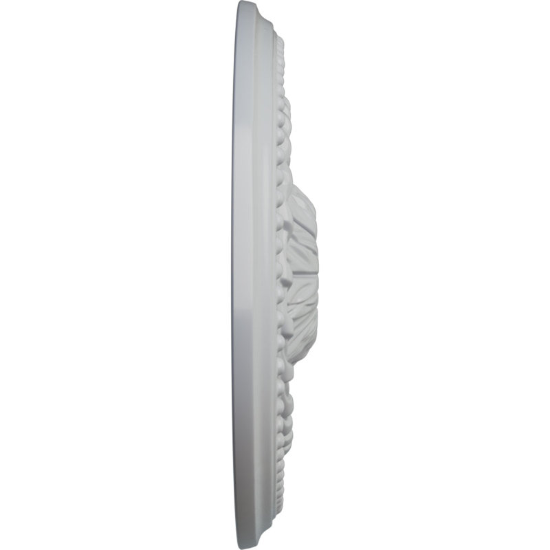 Endurathane Granada Ceiling Medallion, 19"OD x 1 1/2"P (Fits Canopies up to 7 1/8"), Hand-Painted Root Beer Crackle Finish