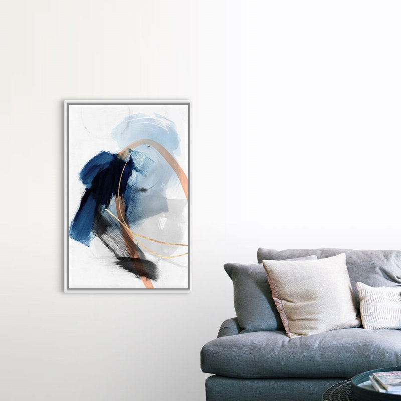 Foreshadow II par PI Studio - reproduction d'art sur toile, Cadre blanc, H 31,25 po x l 21,25 po, Blanc