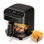 Friteuse à air sans verre 5 pte Electactic Pfas - 1550 W, 8 préréglages, cuisson visible à 360 °, va au lave-vaisselle