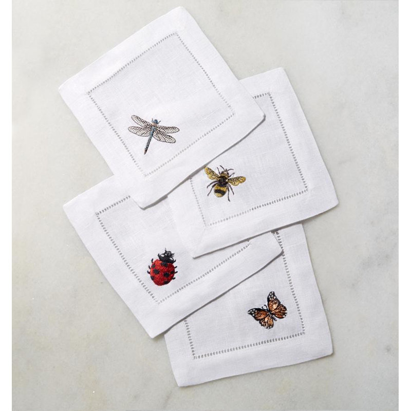 Insetti Linen Square Napkins