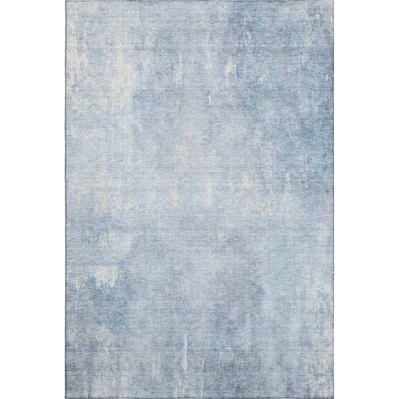 Tapis moderne de qualité supérieure lavable à la machine Chelston AMF1852, Rectangulaire 8 pi x 10 pi