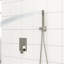 Douche murale double - Système carré, soupape équilibrée, système de pluie et tête à main carrée, douchette-115814222