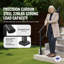 4-5 Handrails for Outdoor for Seniors Porch Deck Black Square Tube Steel