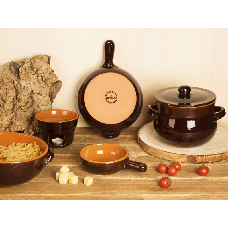 Antichi Sapori Non-Stick Terracotta Saucepan