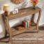 Console de 41,3 pouces en bois massif, table d'entrée avec rangement Farmhouse-181428333