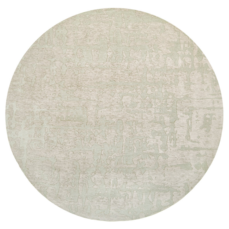 No Pattern And Not Solid Colour Area Rug, Round 140cm