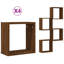 Wall Cube Shelves 4 Pcs-925636666-925636664