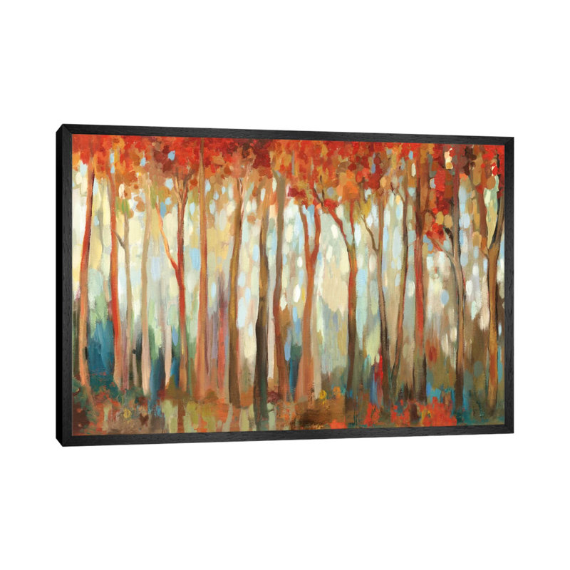 Marble Forest I by Allison Pearce - Painting on Canvas, Black Framed Canvas, 101.6 cm H x 66.04 cm W