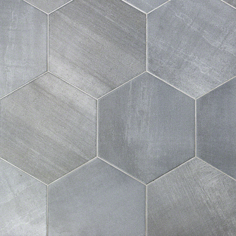 Langston 9.88'' W x 11.38'' L Porcelain Singular Tile, Gray