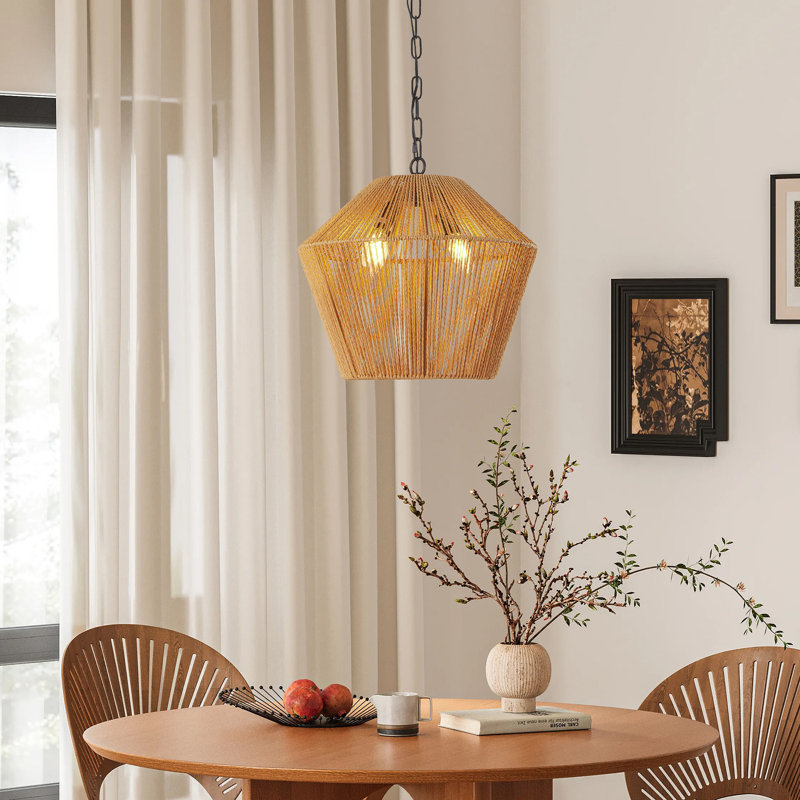 Luminaire suspendu en fer 4 lumières