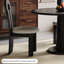 Black Round Solid Wood Dining table-1234625224