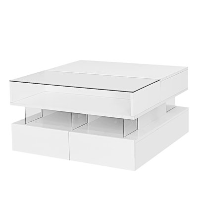 Lift-Top Coffee Table With Drawers